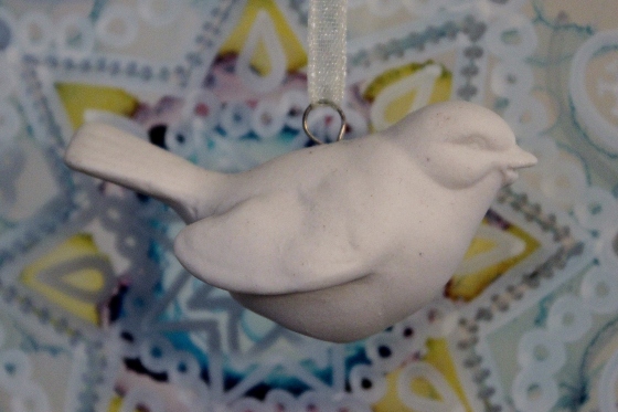 birds -24 clay bird ornament